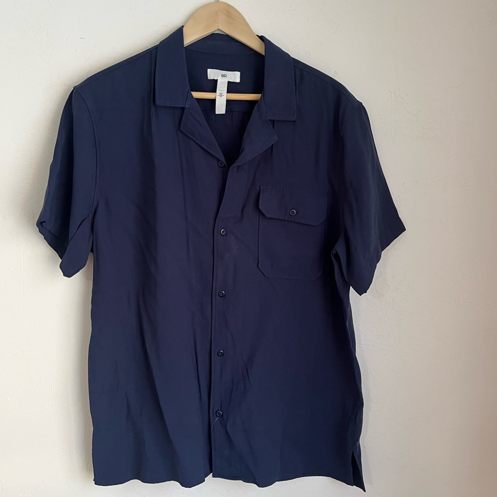 BP- Men’s Navy Blue Button-up